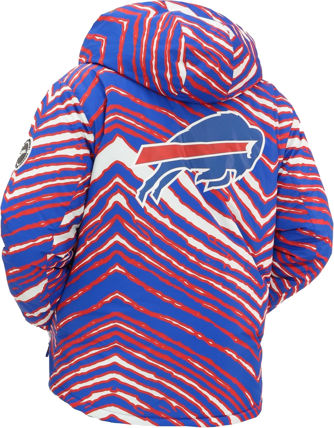 Zubaz NFL Youth Kids Boys and Girls Team Color Zebra Striped Bleacher Blazer Jr Snow Jacket (X-Small - X-Large) - Image 4