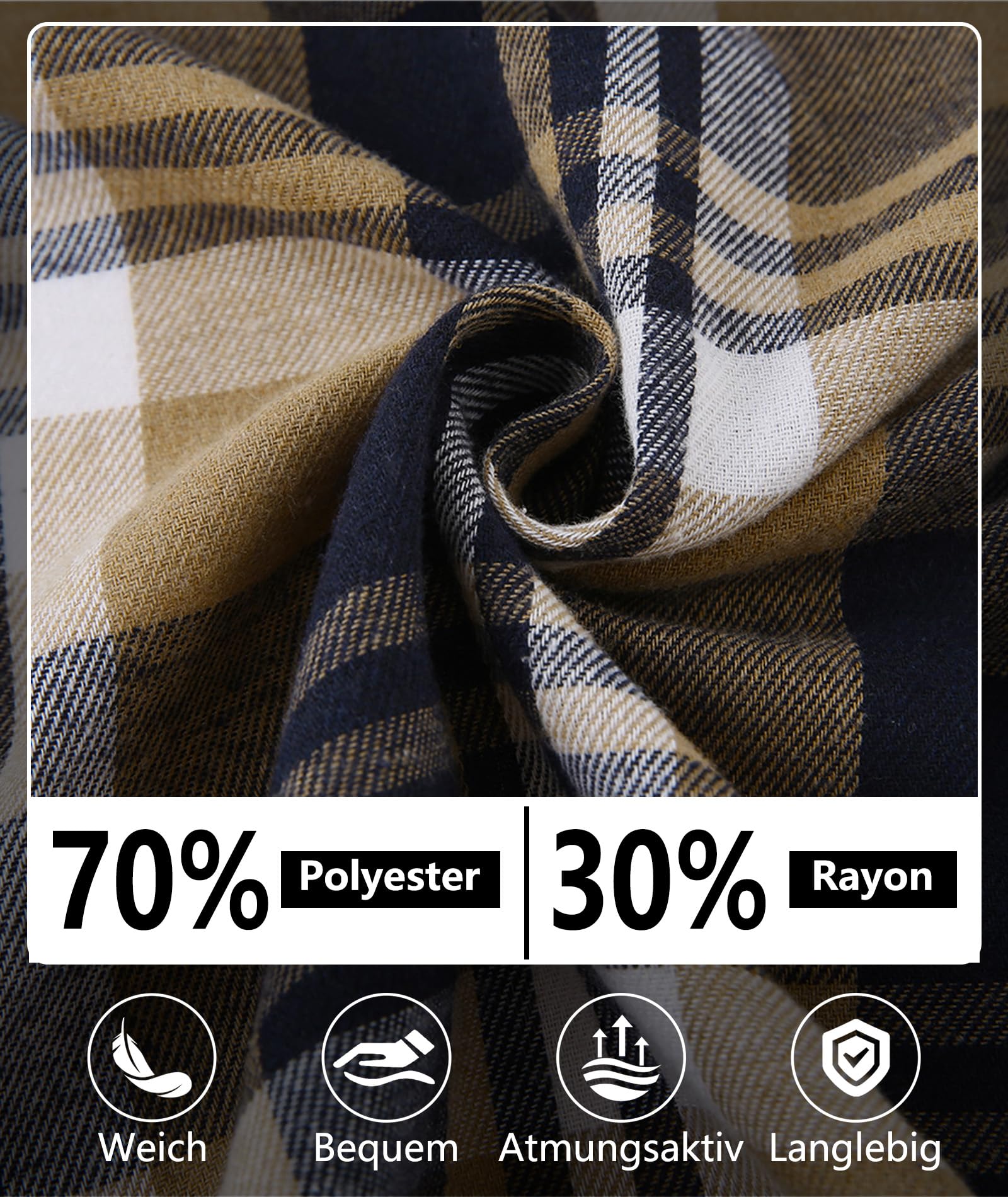 SwissWell Camicia Uomo Flanella Camicia Quadri con Cappuccio Uomo Manica Lunga Casual Felpe