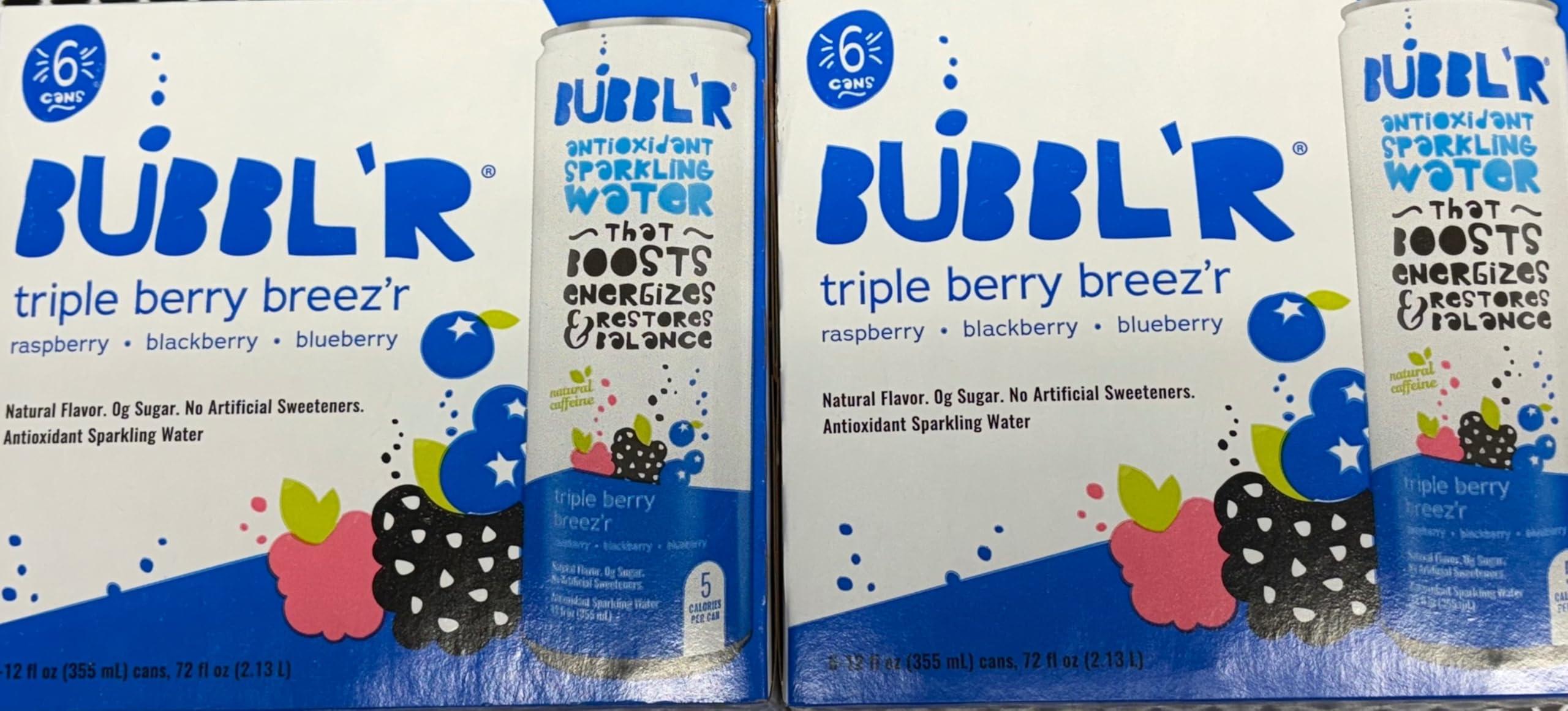 Amazon.com: Bubblr Triple Berry Breezr Antioxidant Sparkling Water