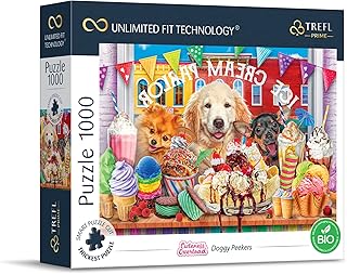 Trefl Prime 1000 Piece Puzzle Cuteness Overload: Doggy Peekers