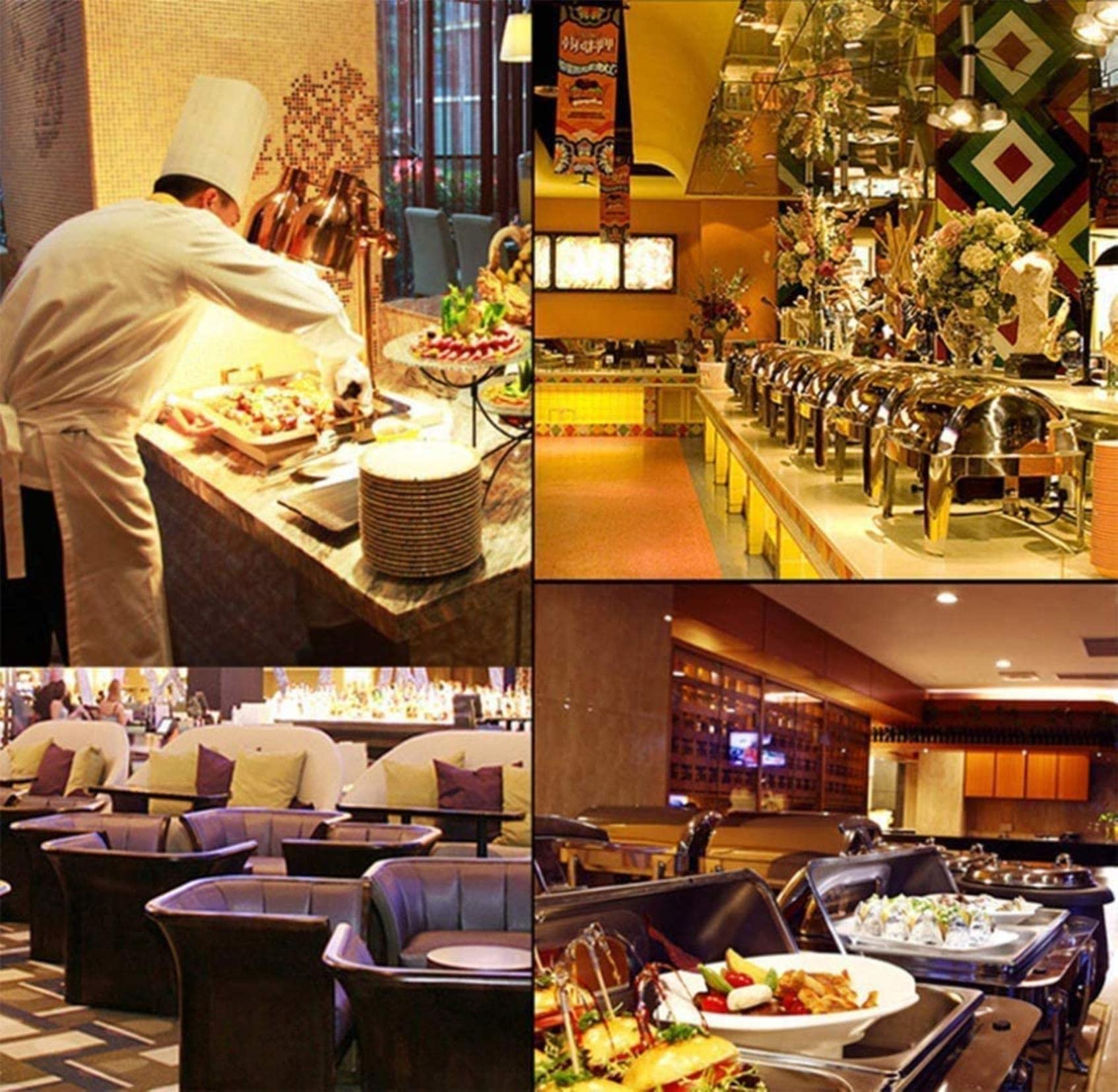 Zestaw Naczyń Do Podgrzewania Ze Stali Nierdzewnej, 9 L, Podgrzewacz Do Potraw, Bufet Do Cateringu, Podgrzewacz Do Potraw, Profesjonalny Zestaw Do Cateringu, Podwójny Ruszt
