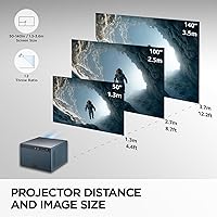 Vista 6 de ViewSonic LX60HD 1080p LED Portable Projector with Built-in Google TV, H/V Keystone, Auto Focus, Bluetooth, and Wi-Fi for Smart Home Theater