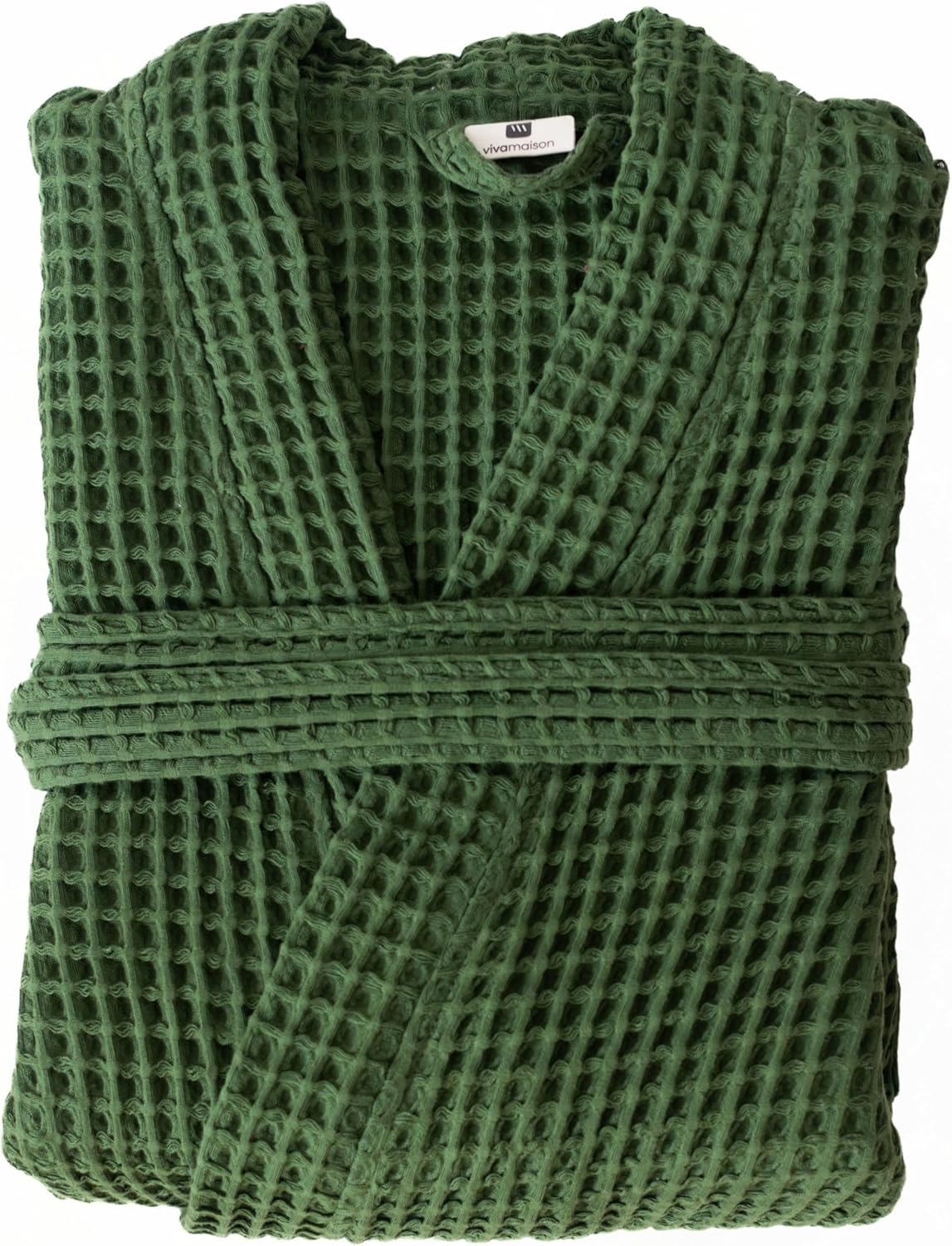 Womens Kimono Waffle Robe - Lightweight 100% Turkish Cotton Housecoat for All-Day Lounging - Bathrobe for Shower - Image 2