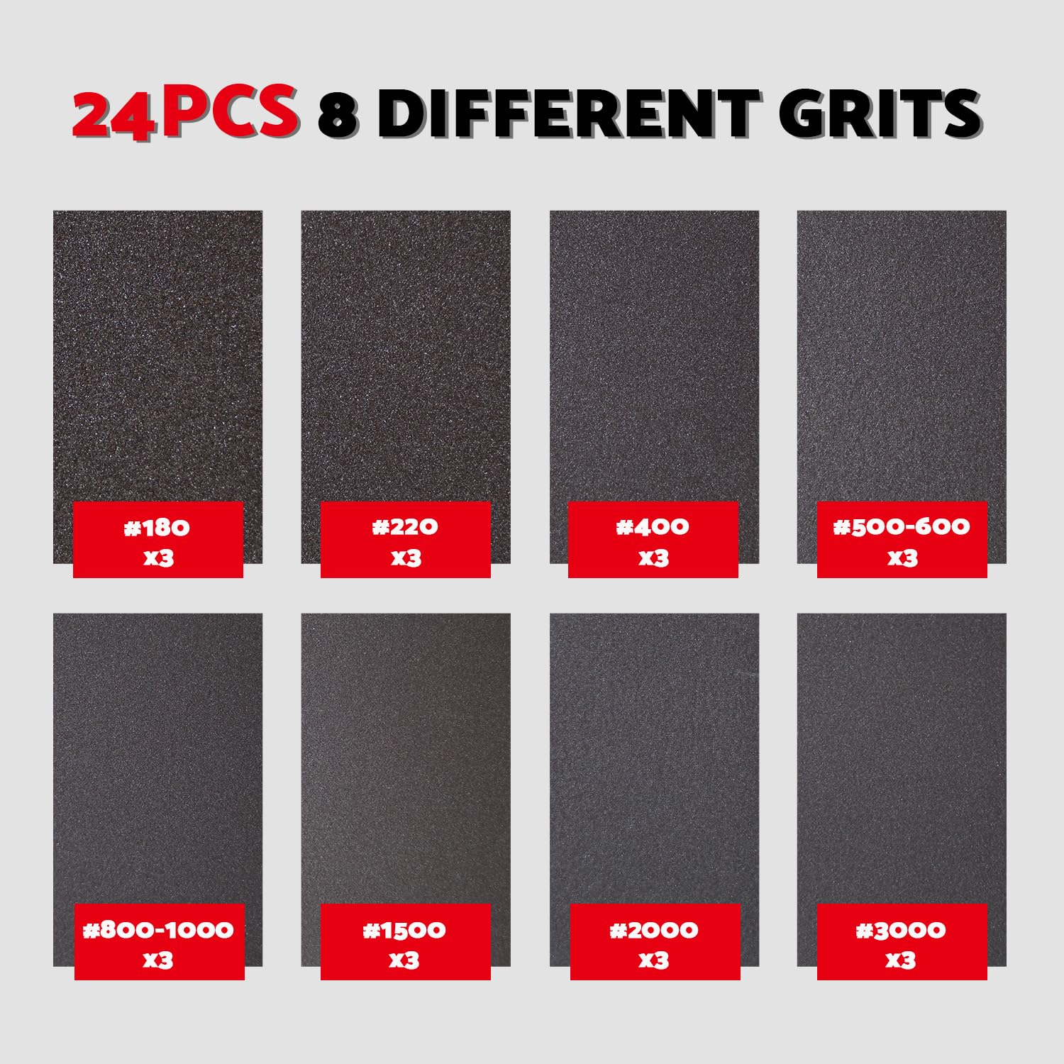 S&F Sanding Sponges - 24 Grit Assortment -2 S&F Sanding Sponges - 24 Grit Assortment -2