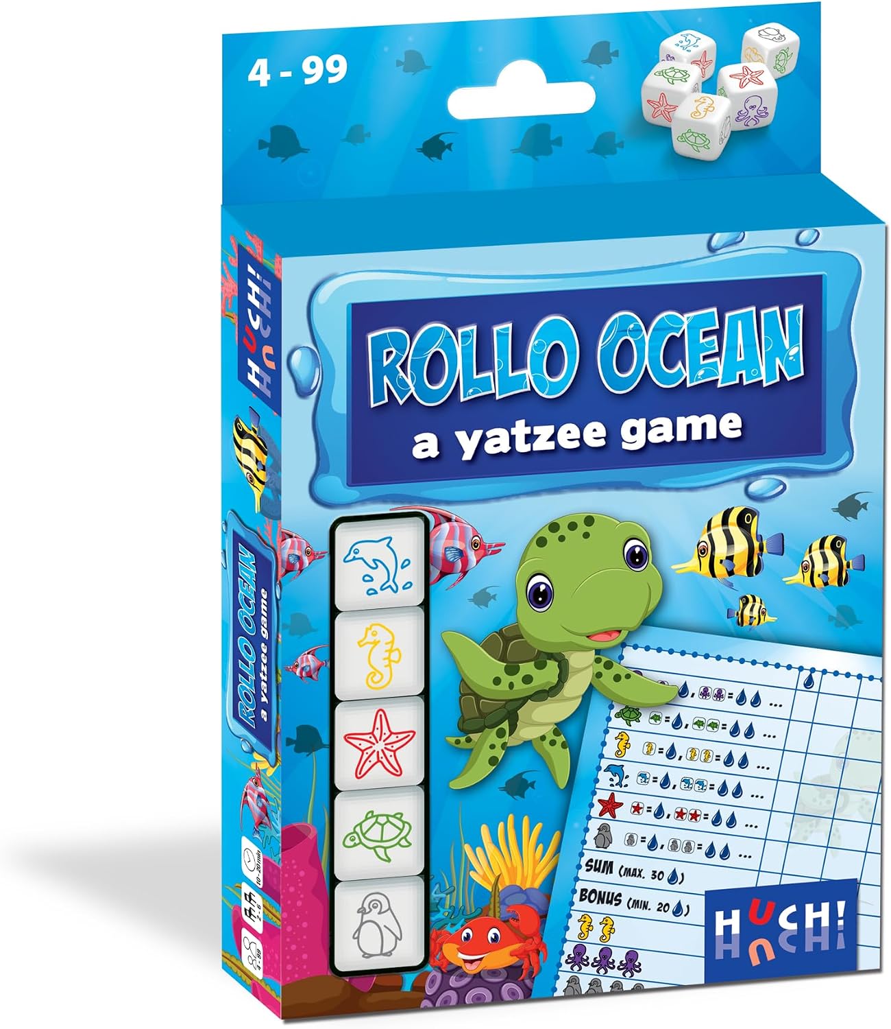 HUCH! Rollo Ocean Children's Game for 2 to 6 Players Dice Game