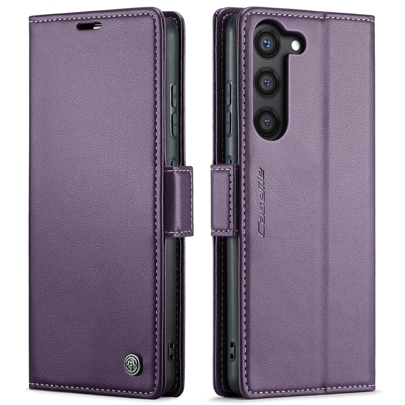 FCOZCKLOM Compatible with Samsung Galaxy S24+ Plus Wallet Case with RFID Blocking Card Holder,Kickstand Flip Folio Leather Phone Case for Samsung Galaxy S24+ Plus 6.6 inch (Purple)