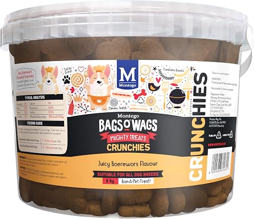 Montego Bags O' Wags Boerewors Dog Treats 2 kg