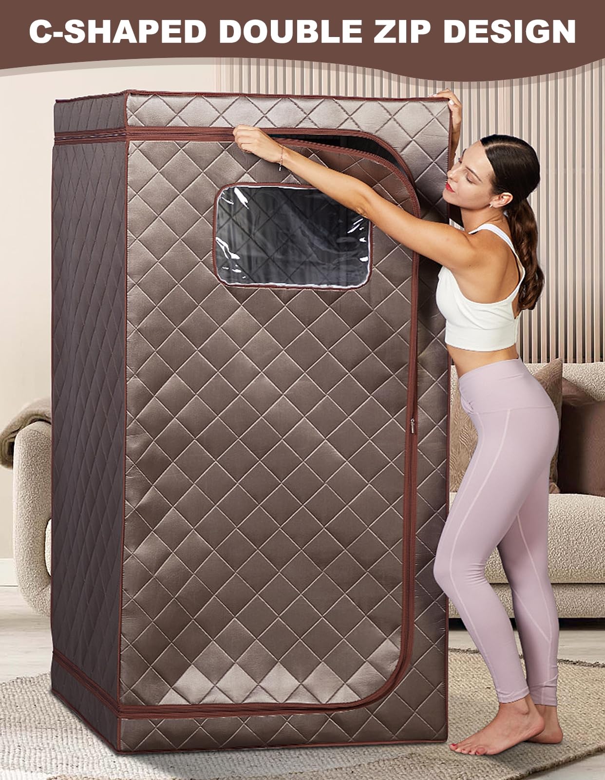 Amazon｜家のための携帯用サウナ、携帯用フルサイズの蒸気のサウナ、4L
