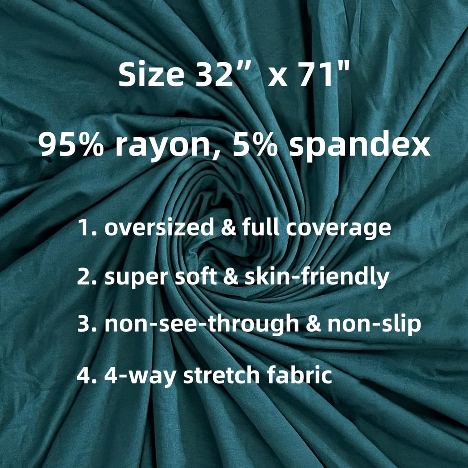 Lina & Lily Non-see-through Premium Jersey Maxi Hijab Head Scarf Wrap for Muslim Women - Image 3
