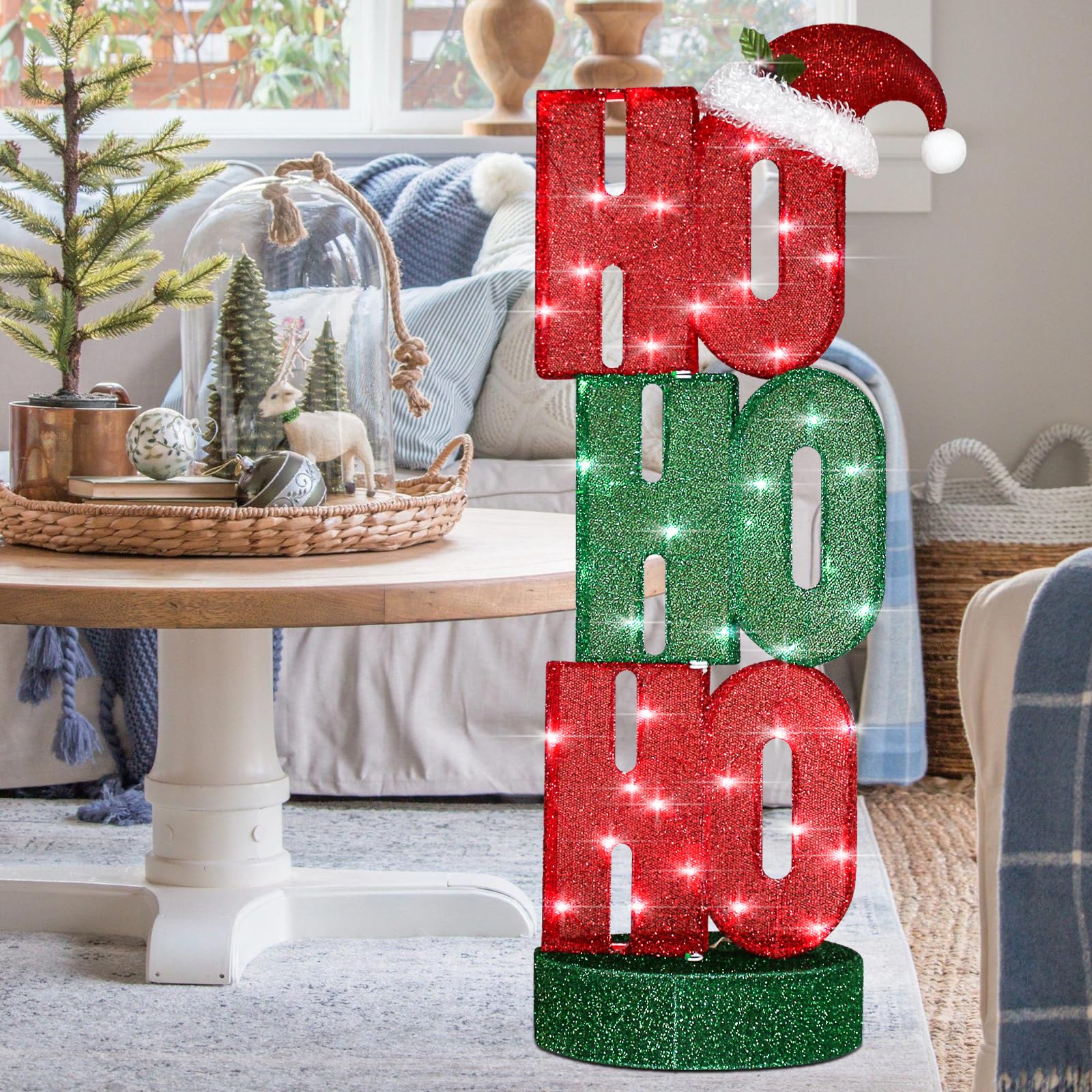 Photo 1 of Yostyle 5FT Lighted Christmas Outdoor Nativity Scene-Large Light up Nativity Scene Silhouette Indoor Outdoor Christmas Decorations 2023, Outdoor Nativity Set Lighted with Metal Stakes (Golden)