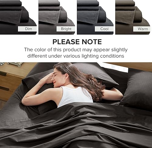 Vista 100 de Comfort Spaces - Sábanas con fundas de almohada Gris diamante