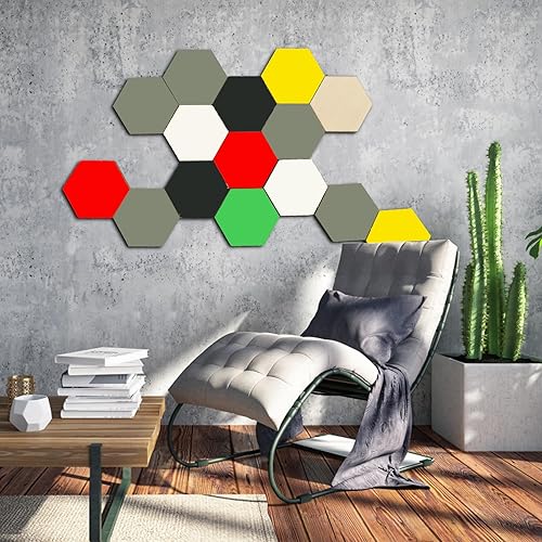 Miniatura 5 de 120 piezas hexagonales de madera sin terminar de 15 pulgadas de grosor, recortes hexagonales de madera en blanco, adornos de virutas de madera