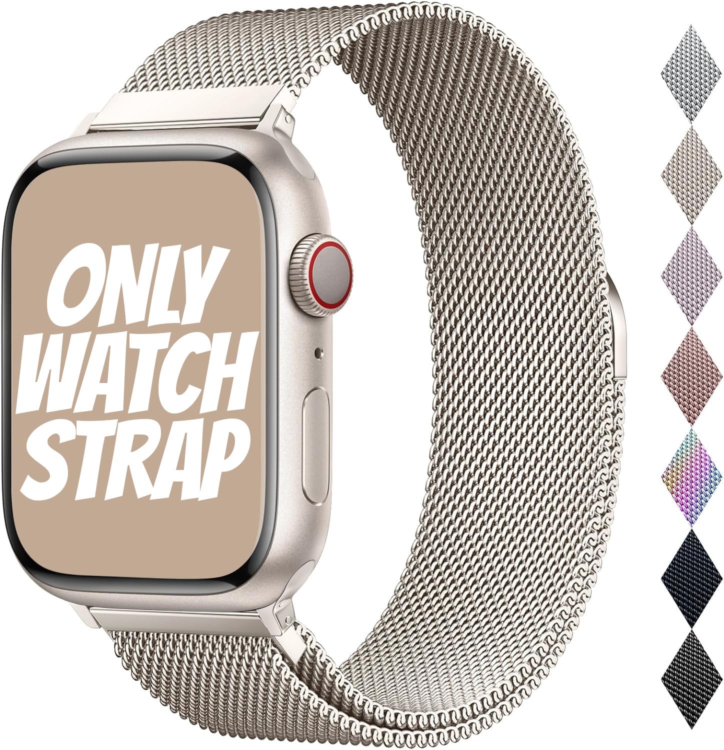 Apple watch 純正 バンド Milanese Loop 38mm LATALI Original Stainless Steel Milanese Loop Band Compatible with