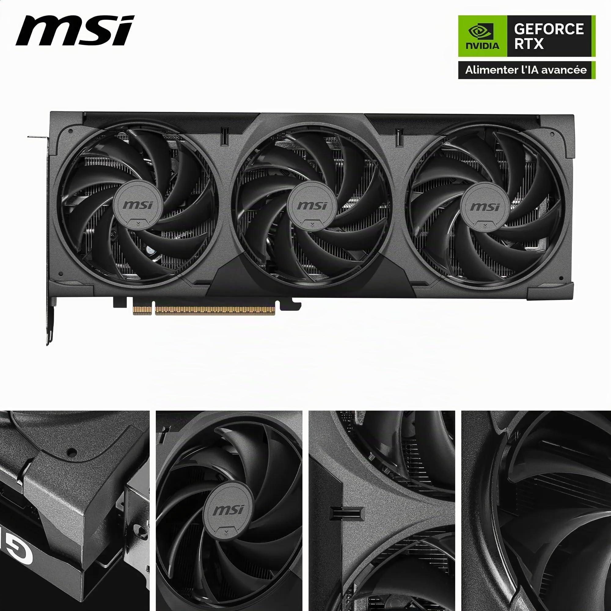 MSI NVIDIA GeForce RTX 5080 16G Ventus 3X OC Black Carte Graphique