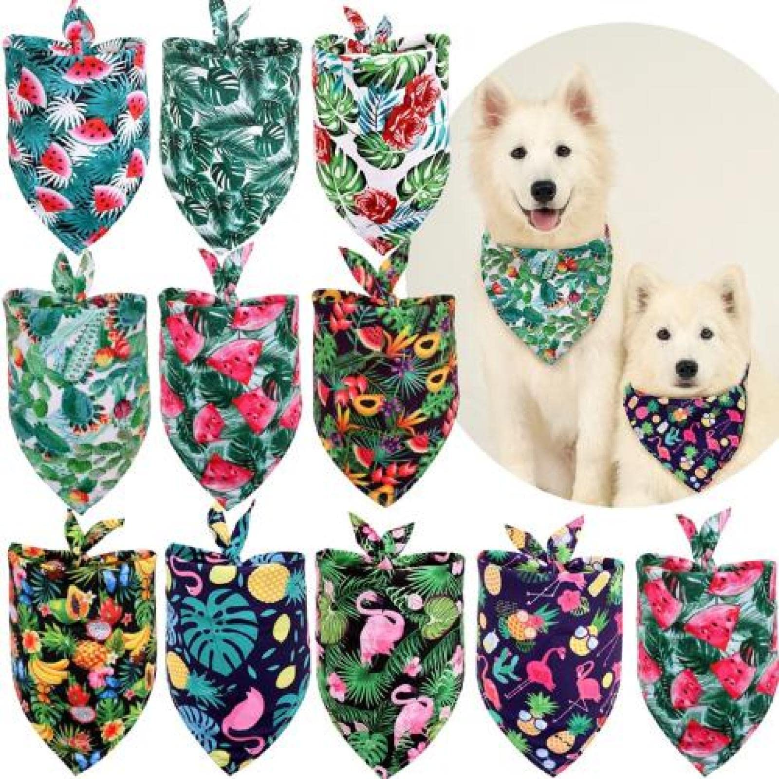 Bandany dla psów zwierzę domowe pies bandany szalik zmywalny koty bandana szczeniak śliniaki poliester mały pies bandana letnie akcesoria dla psów 60 szt. S