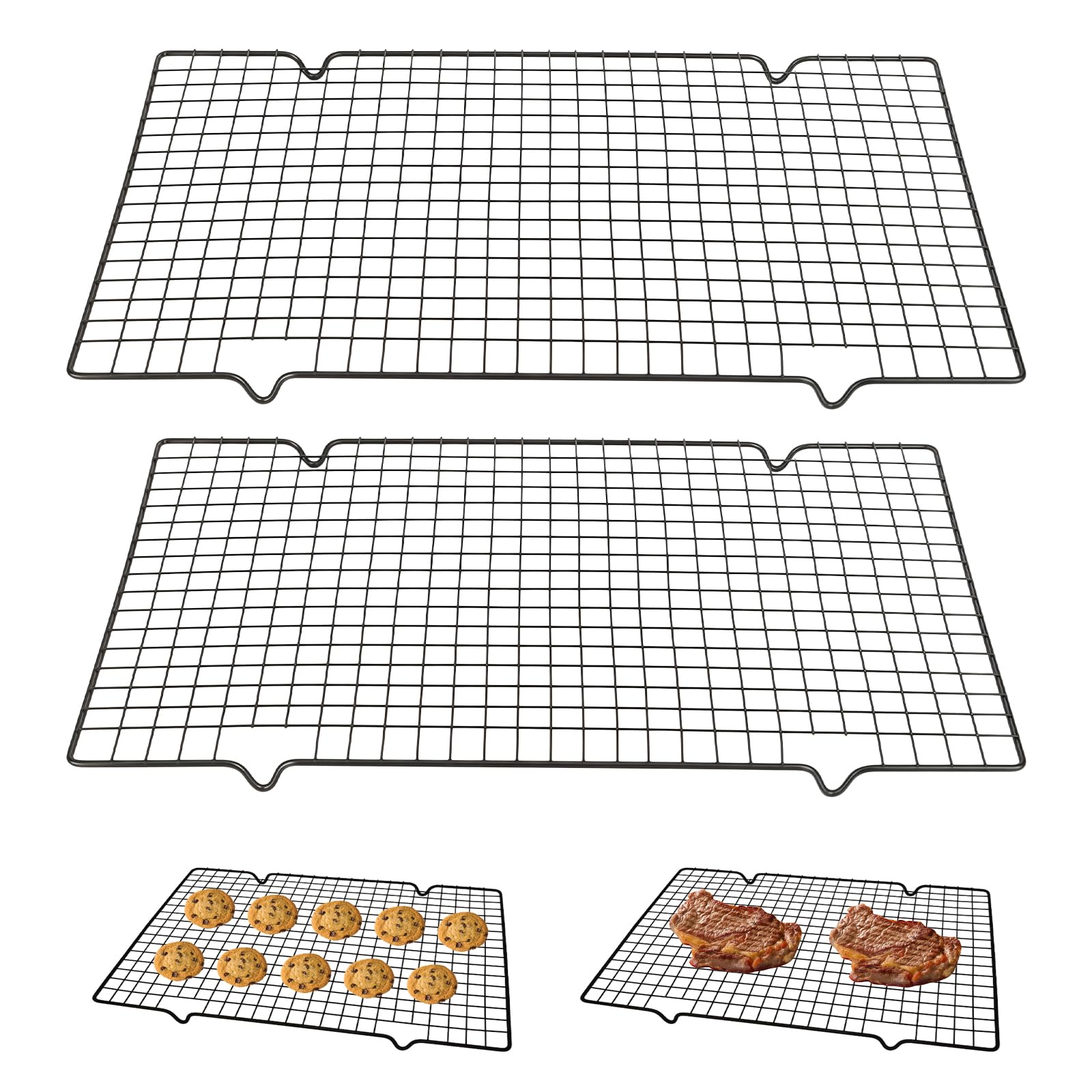 Grille De Refroidissement en Métal 40x25x2cm Rairsky 2 Pièces Passe au Lave-Vaisselle