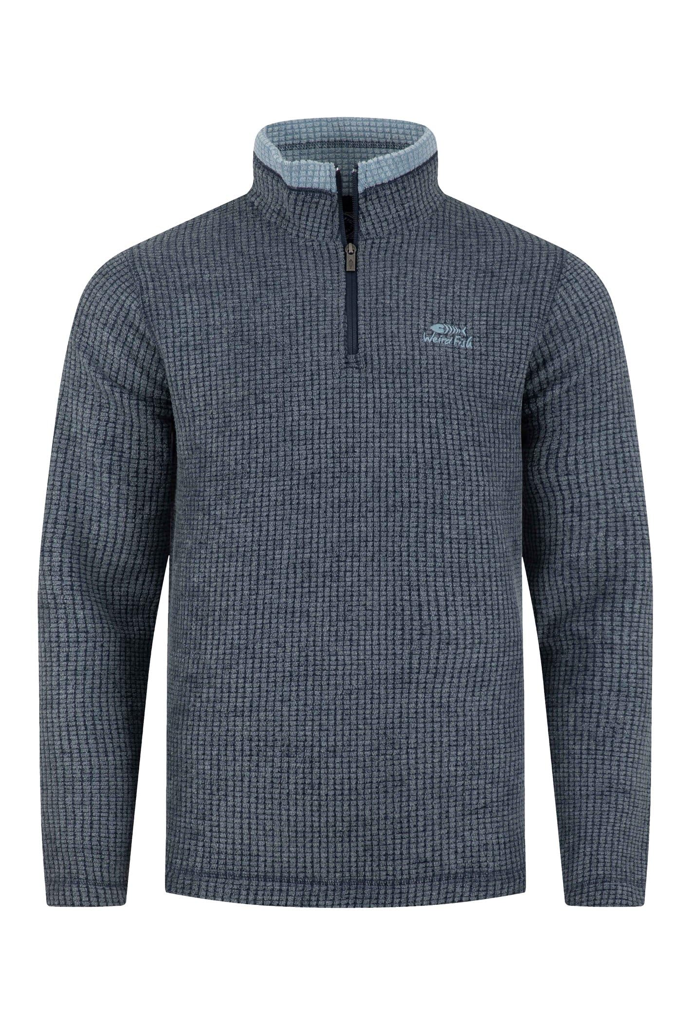 Weird Fish Men's Rich Navy Newark 1/4 Zip Grid Fleece Size 2XL. (Jumper/Sweater/Fleece)