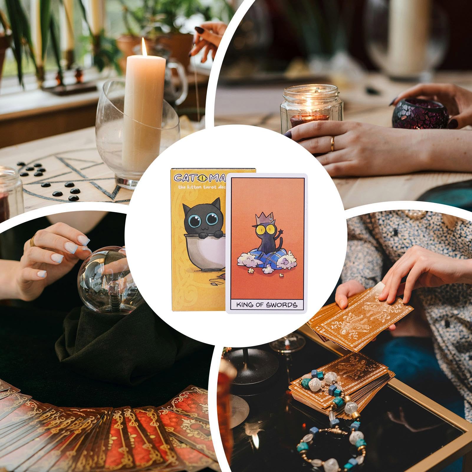 Mazo De Tarot De 78 Cartas - Baraja De Adivinación Con Guía Ilustrada, Ideal Para Principiantes Y Lectores Expertos