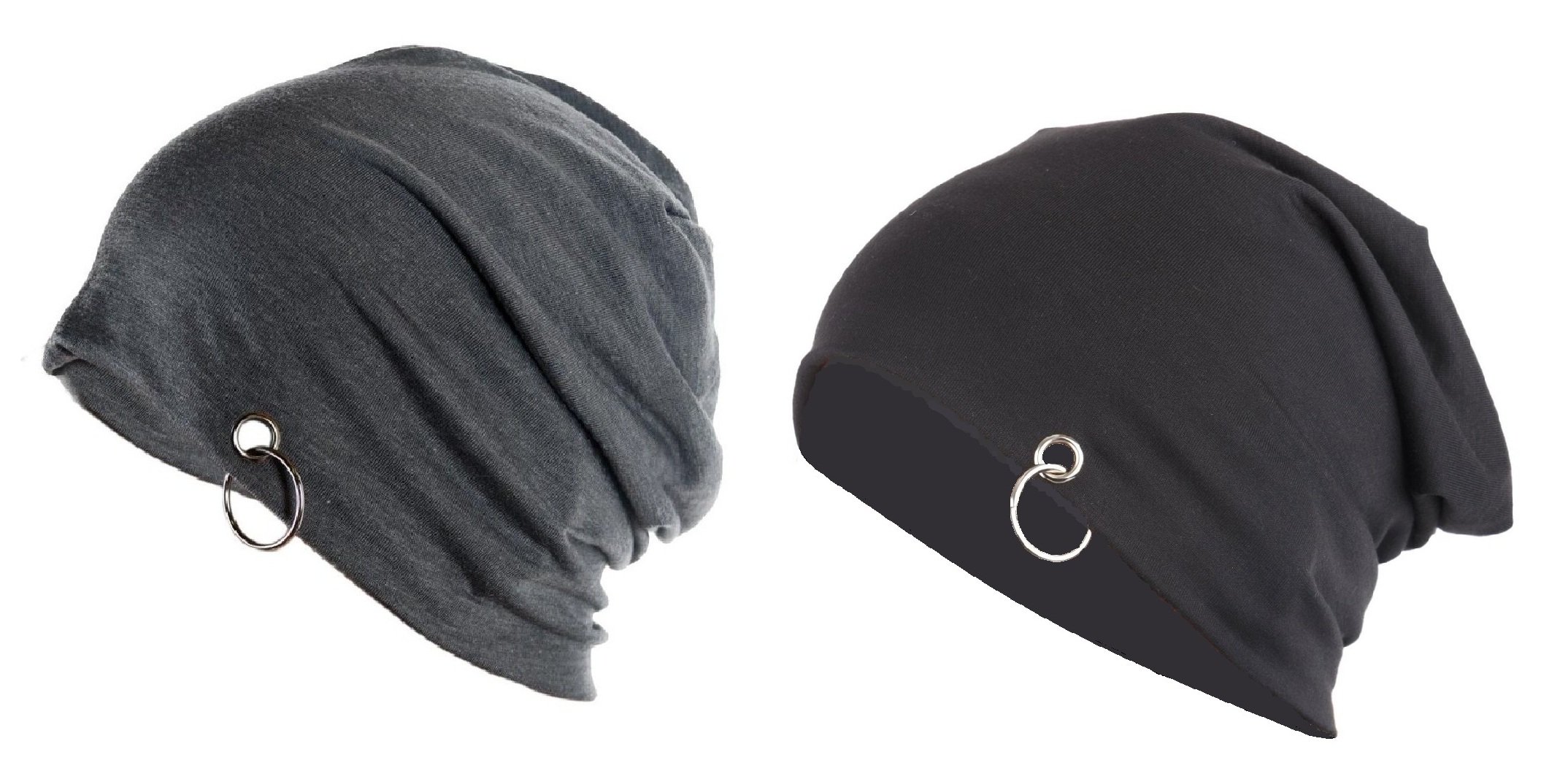 Gajraj Coal Grey & Midnight Black Beanie Cap (With Ring) (B01BRQVLXA) Amazon Price History, Amazon Price Tracker