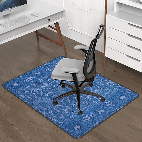 Miniatura 14 de Placoot Tapete para silla de escritorio para suelo de madera dura y azulejos, 55 x 35 pulgadas, tapete para silla de oficina para sillas rodantes