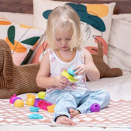 Miniatura 6 de Lalaboom 36 piezas de cuentas para bebé  Montessori educativo forma y color STEM juguete de construcción de 10 meses a 3 años - BL300, multicolor