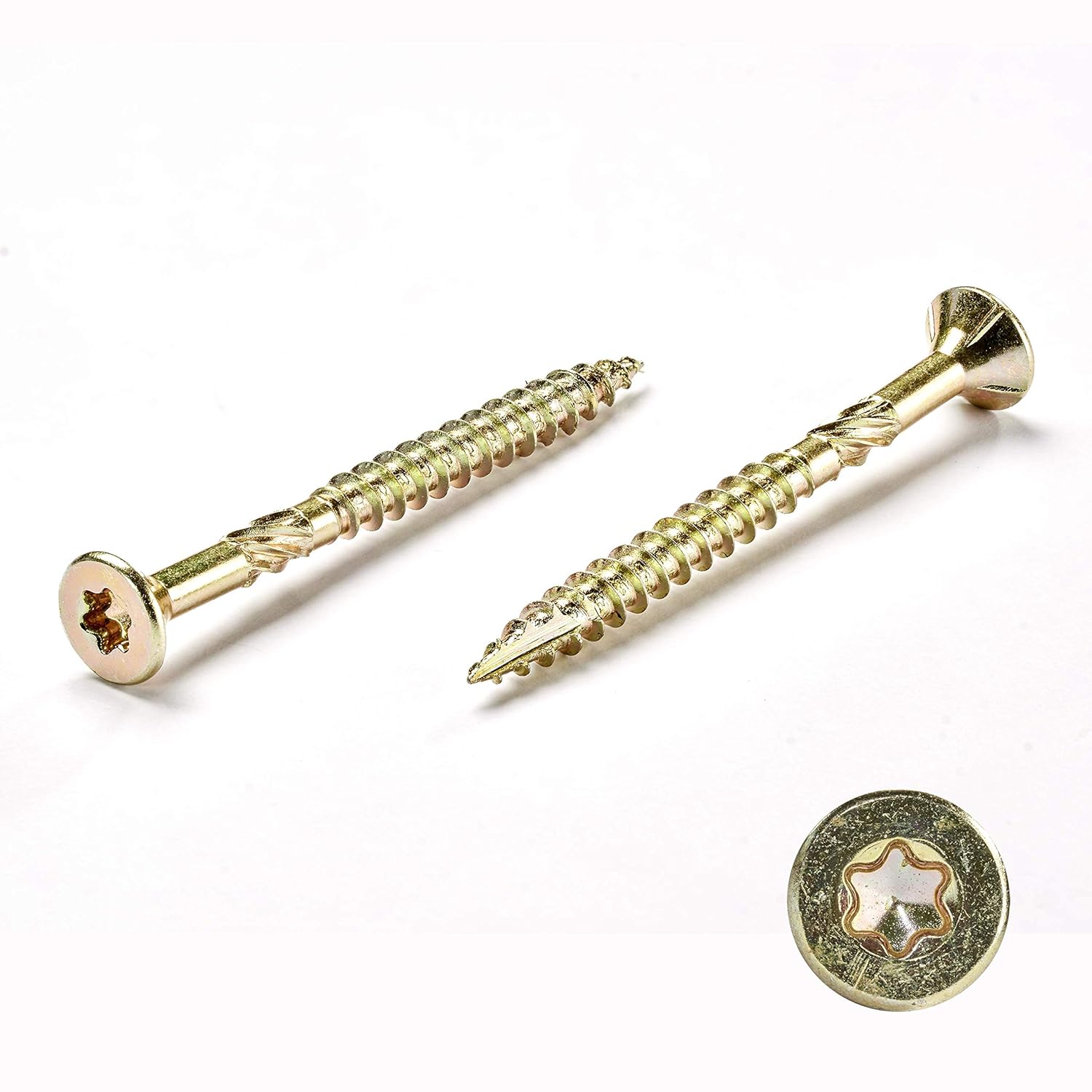 INNONEXXT Premium Chipboard Screws, gold-coloured, 4.5x40mm