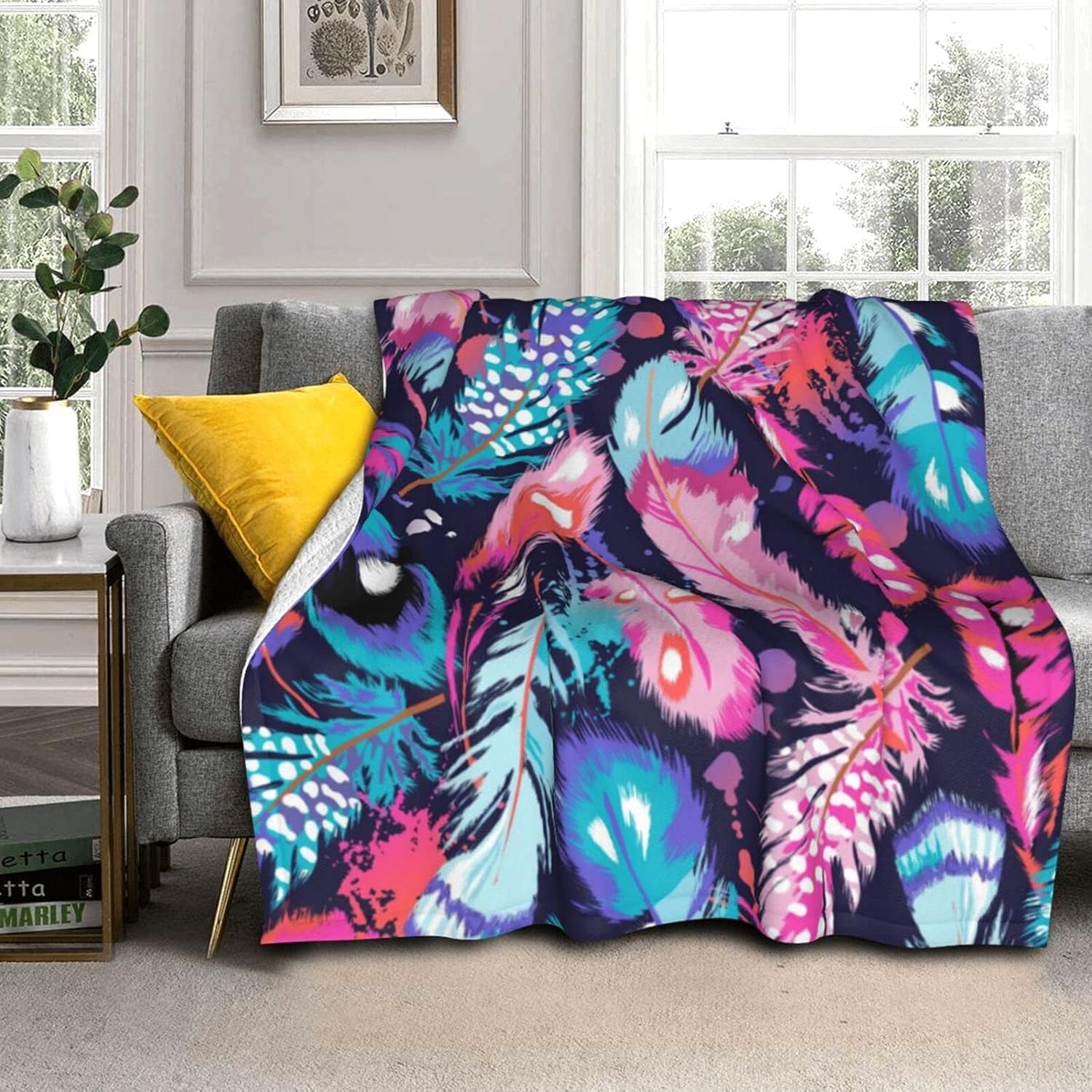 colorful sofa throws