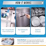 Dishwasher Detergent Booster Prewash Powder - ACTIVE Citric Acid Dishwashing Additive for Hard Water, Natural Dish Washer Shine & Rinse Aid, Lime Scale Remover for Cloudy Glassware - 64 Uses (900g)