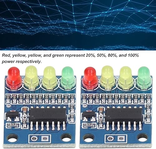 Miniatura 4 de 2 unids indicador de nivel de batería módulo de capacidad de batería módulo indicador de nivel de batería módulo módulo probador de capacidad placa