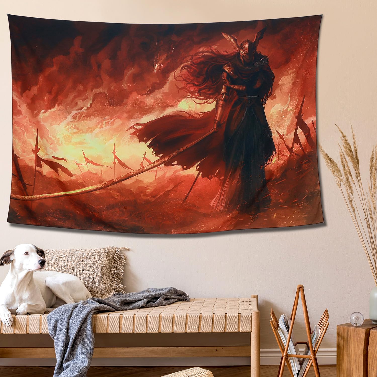 Amazon.com: cavabosco Elden Malenia Japanese Game Tapestry Ring