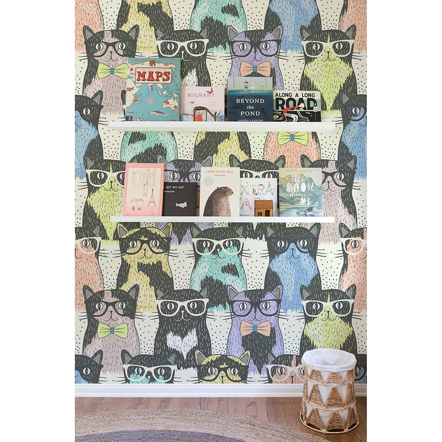 Fondo de pantalla decorativo de gatos 416x254 cm para renovar el salón o dormitorio moderno