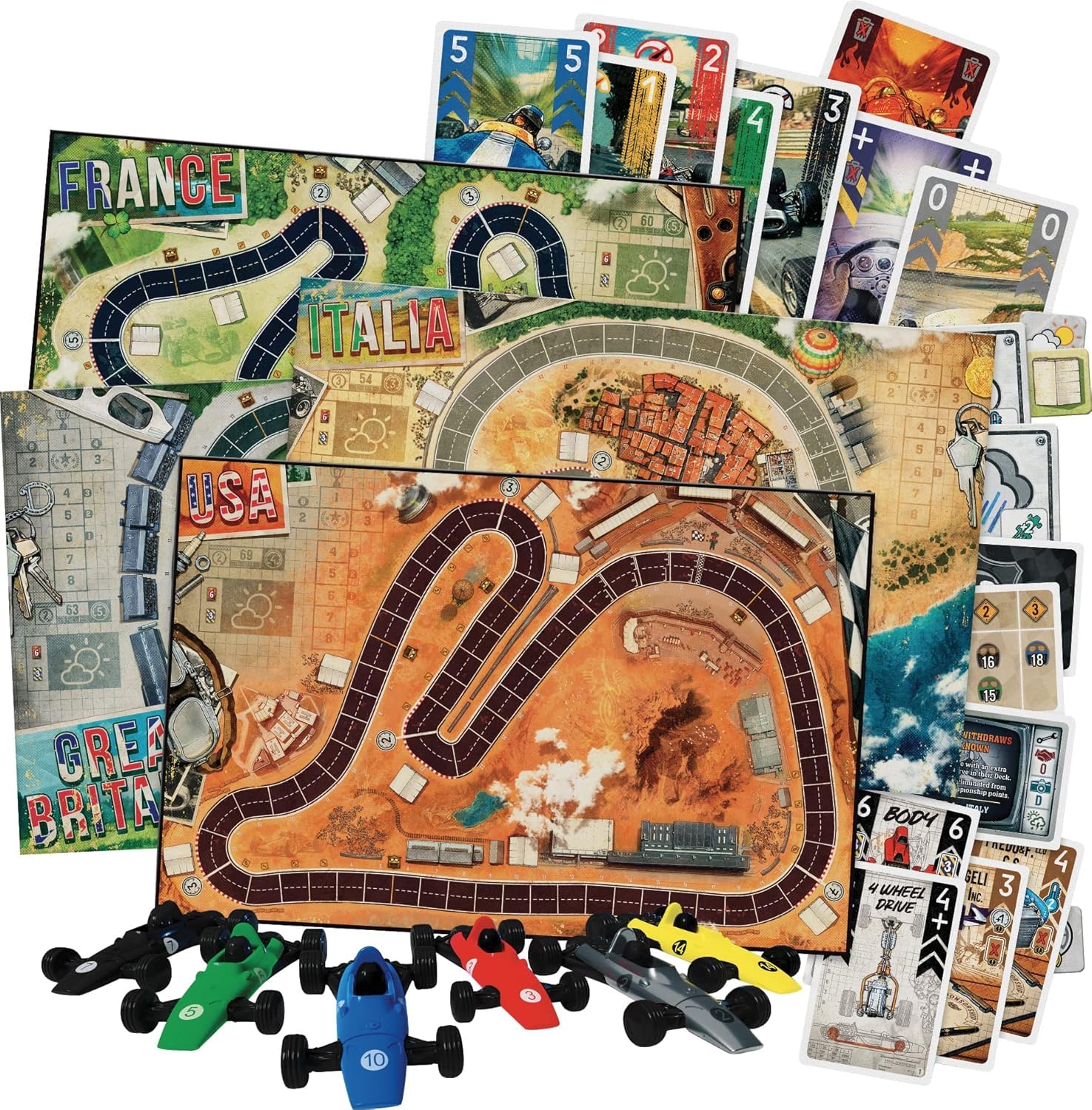 Asmodee - Heat - Jeu de Stratégie de Course Automobile - Jeu de Société