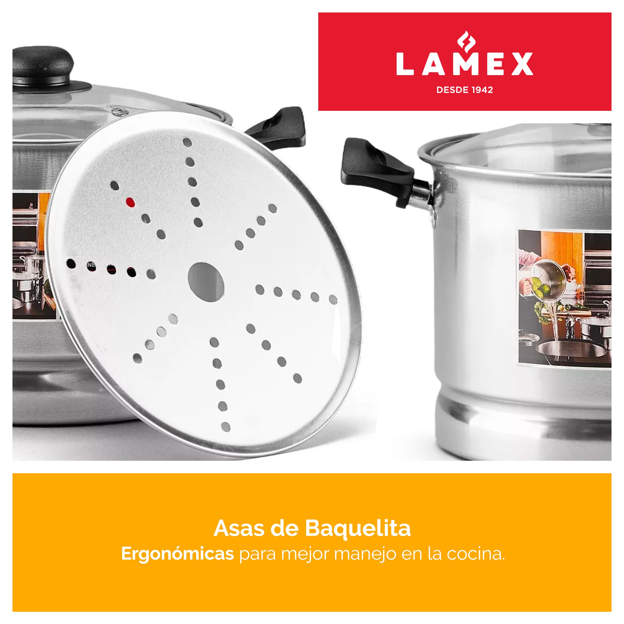 Amazon | LAMEX | アルミスチーマー | キッチンバッテリーを完成させる