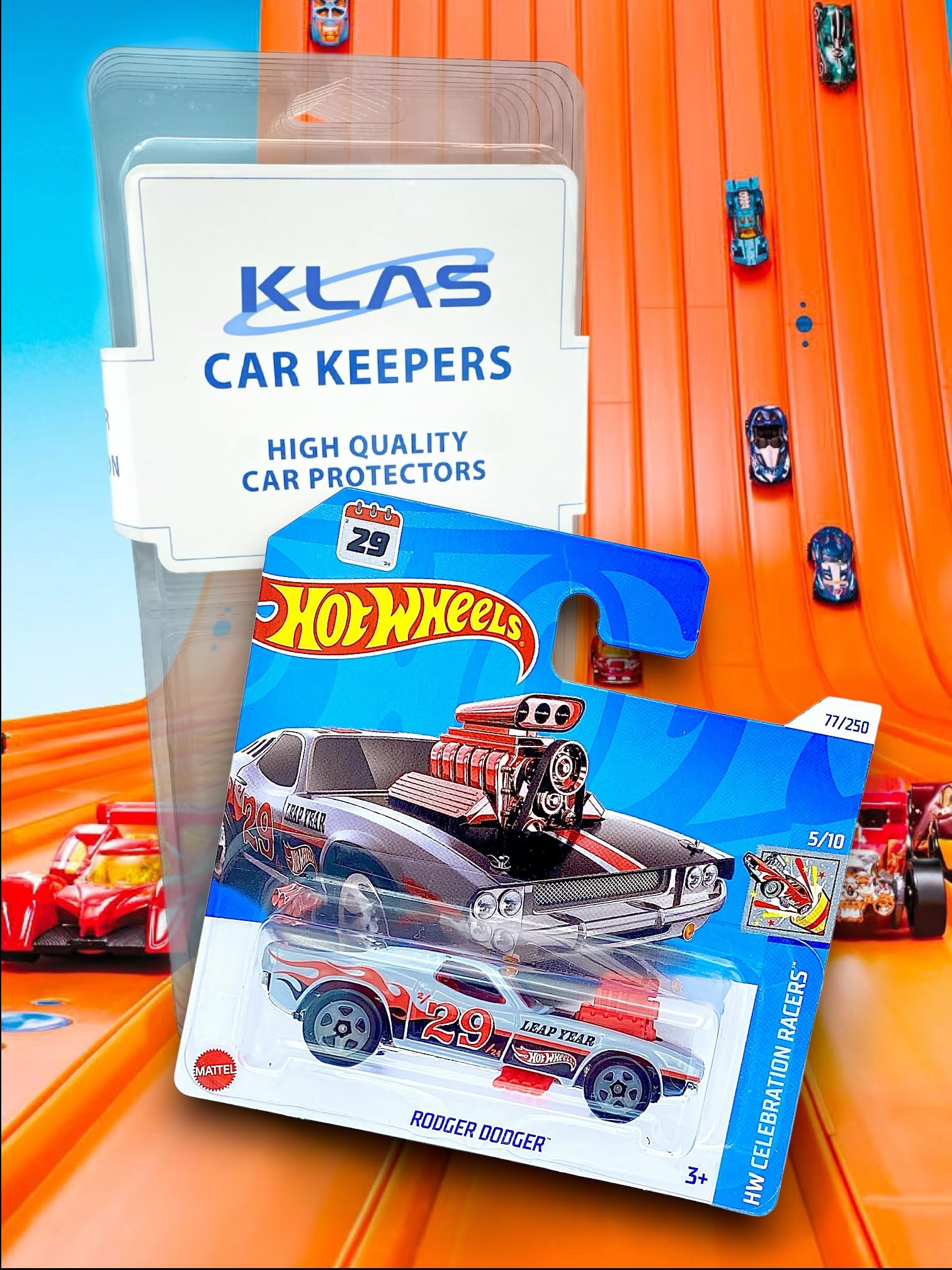Hot Wheels Rodger Dodger (Grey, Red & Black (Leap Year Car)) 5/10
