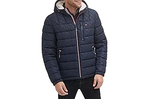 Ralph Lauren Men's Midweight Sherpa-Lined Hooded Water-Resistant Puffer Jacket