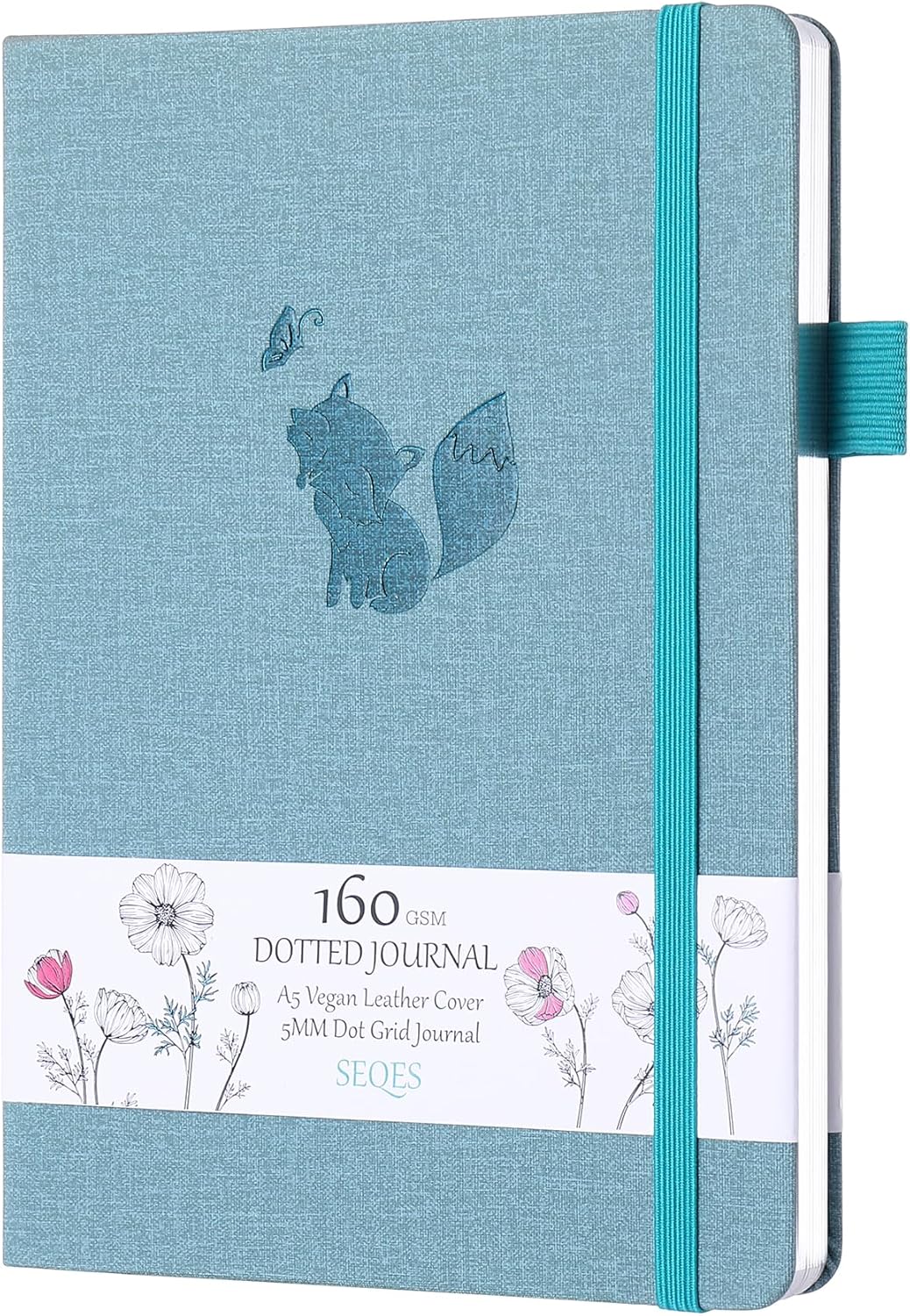 Bullet Dotted Journal - A5 Dot Grid Notebook with 160gsm Paper, PU leather