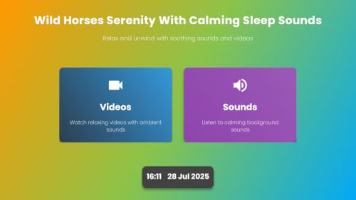 Wild Horse Serenity – Majestic Horses Roaming Free with Ambient Music for a Calming UHD For Fire TV Screensaver – vue 3