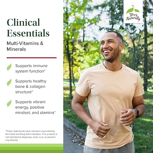 Miniatura 3 de Terry Naturally Clinical Essentials - Suplemento para ayudar a la salud ósea, cardiovascular e inmunológica, suplemento con minerales quelados,