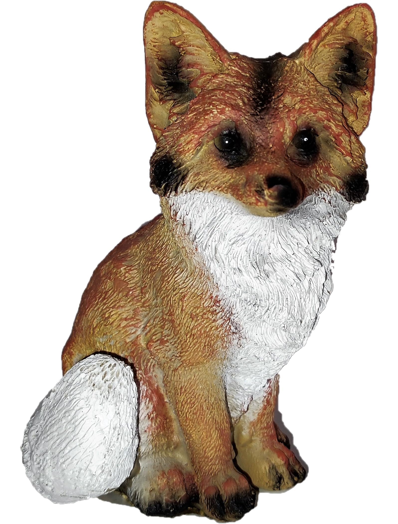 Figurine renard réaliste de 14 cm pour combler le vide sur une étagère ou un meuble de salon