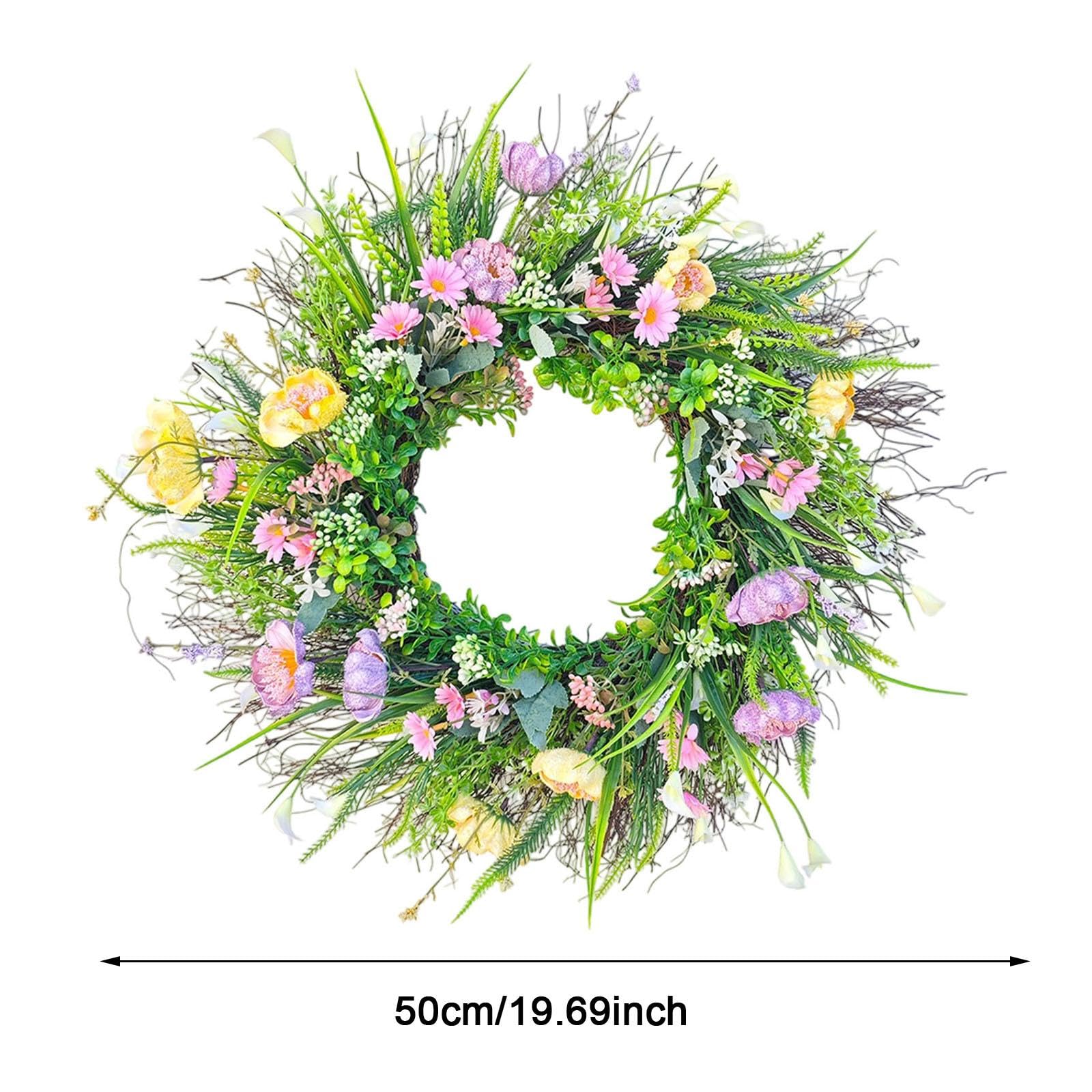 Decorazione Estiva Fiore Artificiale Durevole In Corona,50 cm