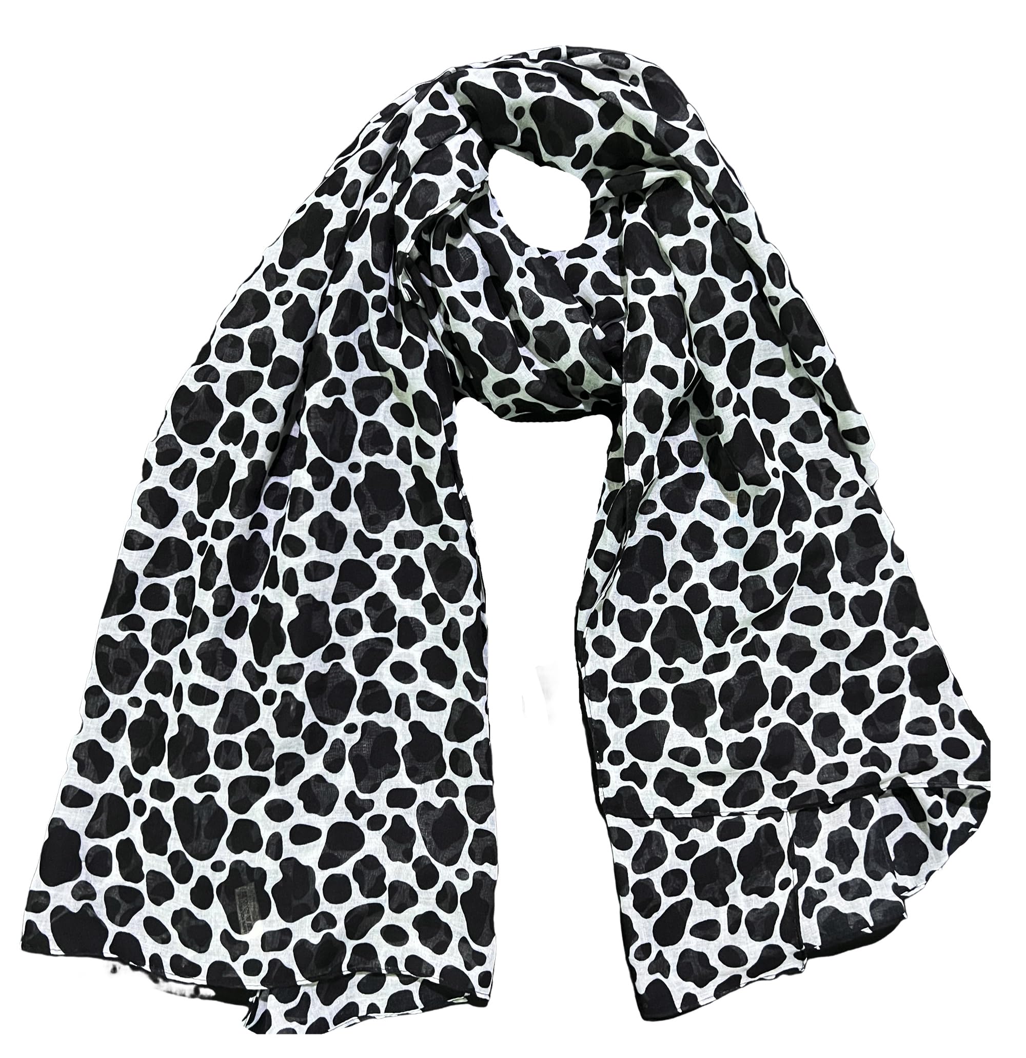 Lina & Lily Star Stripe American Flag Women's Scarf Shawl Wrap 4th July (Navy Red and White)