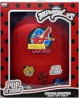 Vista 7 de Miraculous Mariquita - Bolsa impermeable con correas ajustables, Rojo -, Mariquita