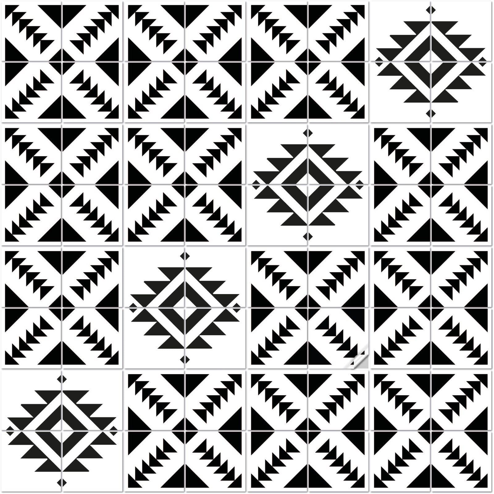 FoLIESEN - Autocollants Pour Carreaux 14,9x14,9 Cm | Film Autocollant