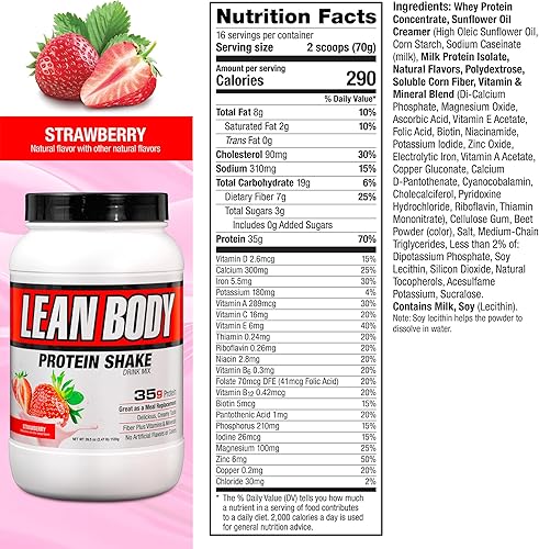 Vista 41 de Labrada Nutrition - Jarra MRP para 16 porciones de Lean Body