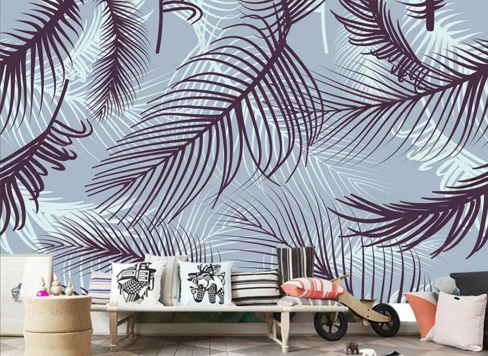 Tapisserie murale bambou haute qualité revêtement intissé 3D