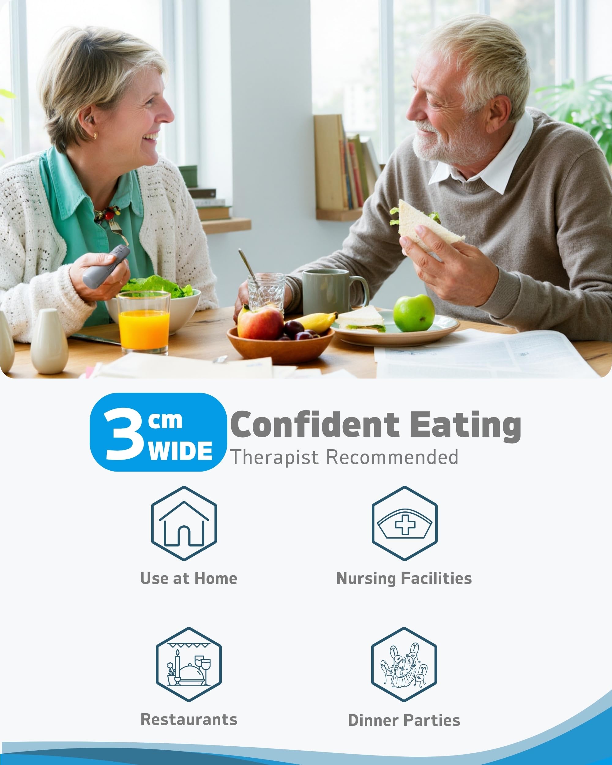 Weighted Utensils Silverware For Parkinsons Patients Hand - View #3