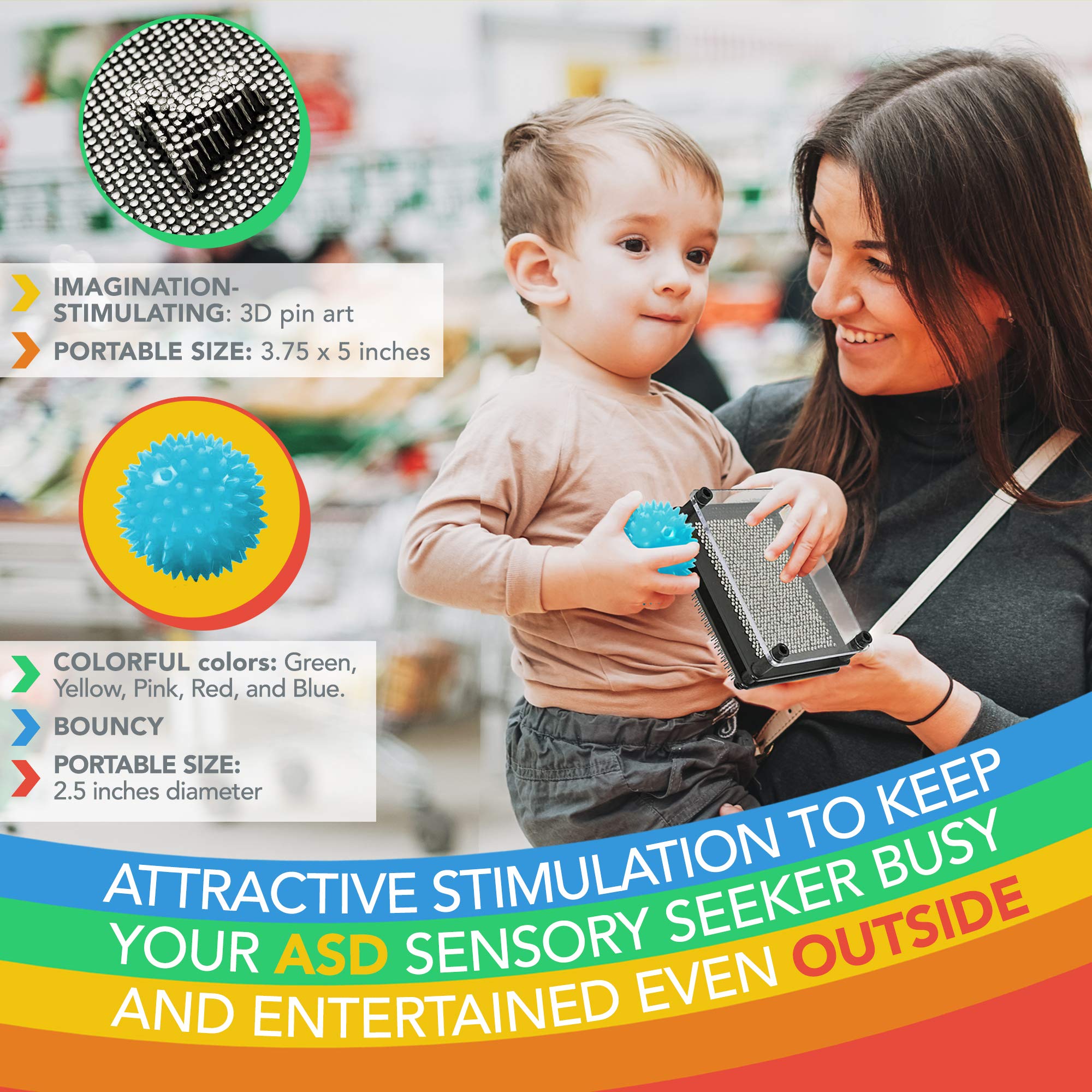 Buy Autism Toys Kids (HighlyTactile) Stimming Alternative Bundle for Autistic Children ASD