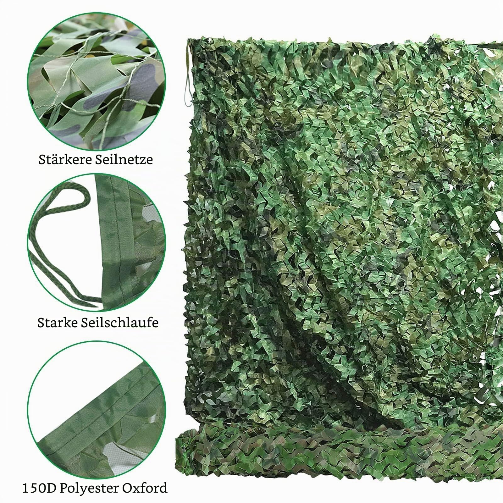 Sposuit Tarnnetz, Tarnnetz, 3 x 3 m, 3 x 6 m, Oxford-Gewebe, Tarnnetze, Militärüberschuss, Jagdrollo für Hirschständer, Partyzubehör, Dekorationen