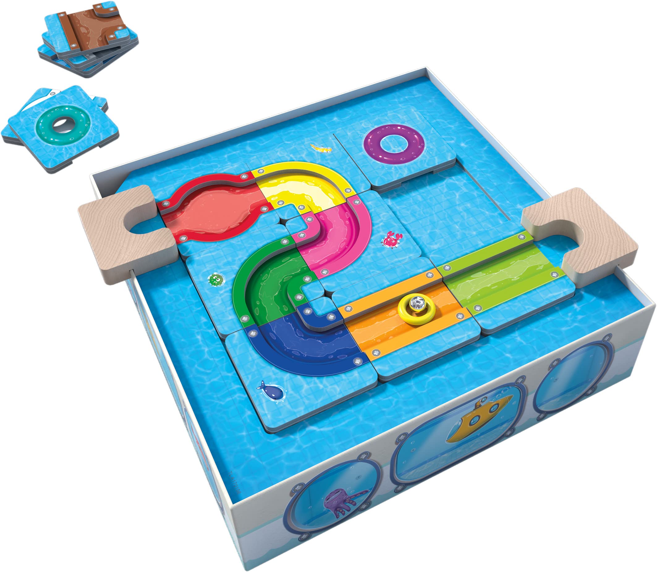 HABA 306827 - Logic! Games - AquaNiloPark, Juego Infantil en Solitario de lógica, autocorrectivo. Más 6 años