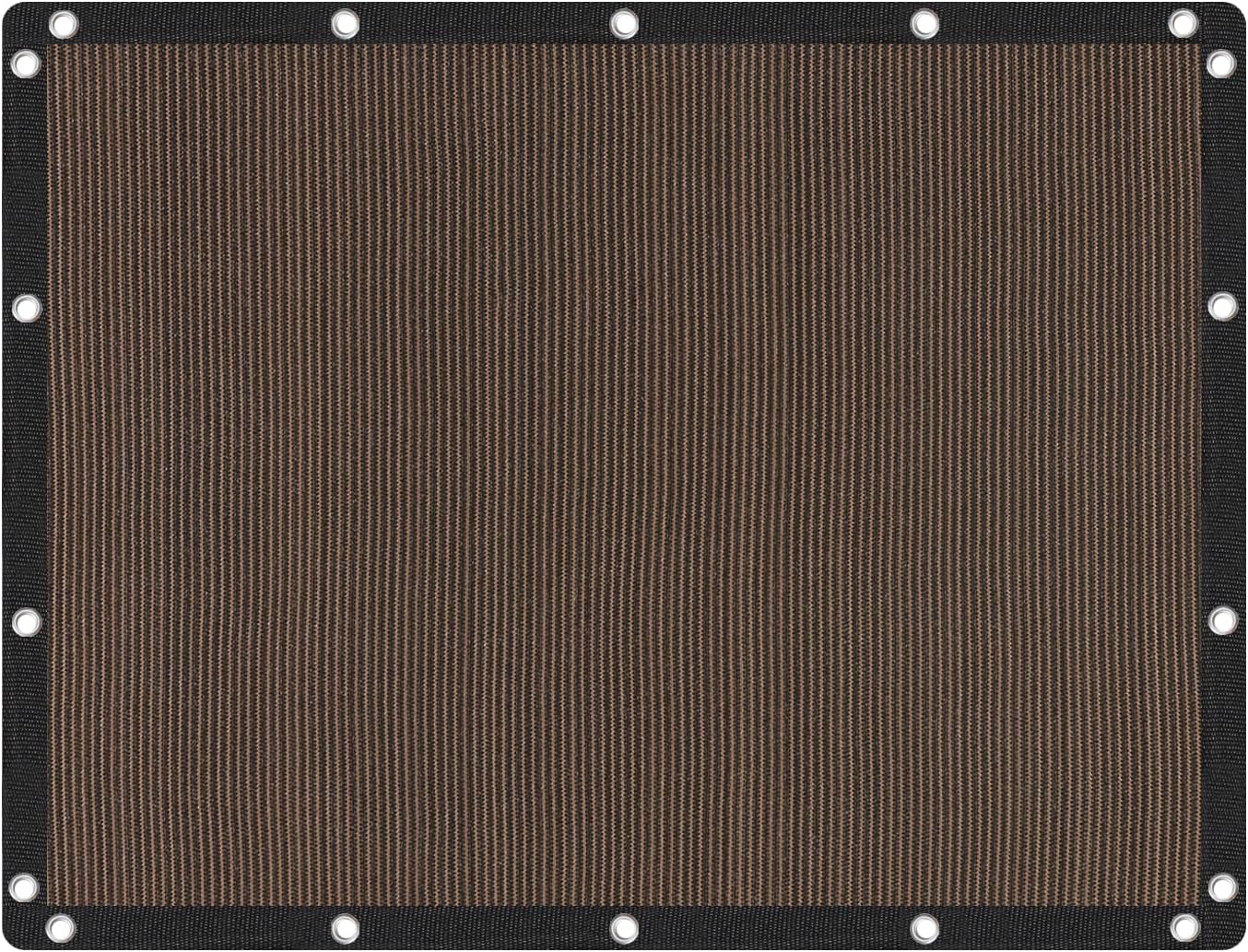 VICLLAX 90% Shade Fabric Sun Shade Cloth with Reinforced Grommets, Outdoor Sun Screen Fabric for Outdoor Patio Garden Pergola Cover Canopy 6x8 FT, Mocha